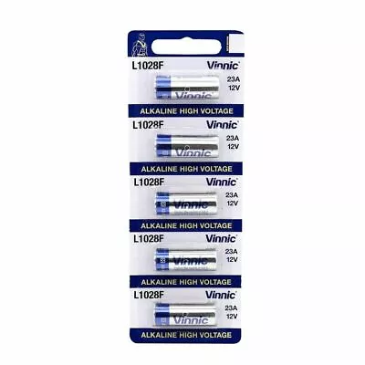 £16.99 • Buy 5x 23A L1028F MN21 A23 8LR23 12V Battery Alkaline  Batteries  By Vinnic UK STOCK