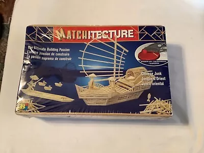 Matchitecture Chinese Junk Boat #6643 Construct Matchstick Model Toy Jouets Toys • $35