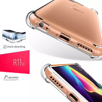 Clear Bumper TPU Gel Jelly Flexible Case Cover For Oppo R11s • $4.99