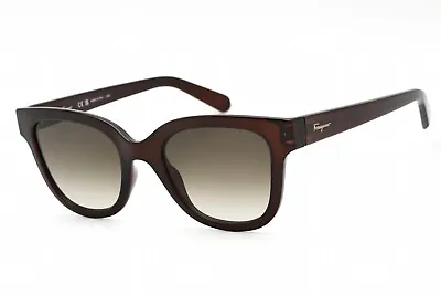 NEW Salvatore Ferragamo SF1066S-210 Dark Crystal Brown Sunglasses • $70