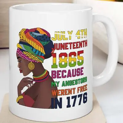 Juneteenth MUG Coffee Women Juneteenth Melanin African American MUGS 11oz 15oz • $21.99