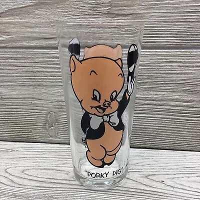 Pepsi Porky Pig Warner Bros 1973 Looney Tunes Glass Collector Series Ex Cond • $11.99