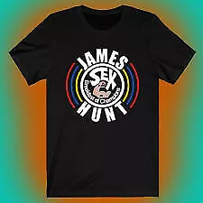 James Hunt Team Racing Breakfast Champion Logo Men'S Black T-Shirt Size S- 5Xl • $19.99