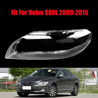 Fit For Volvo S80L 2009-2015 Headlight Shell Clear Lens Left Cover 1Pcs • $104.13