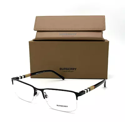 BURBERRY BE1282 1001 Black / Demo Lens 55mm Eyeglasses • $109.95