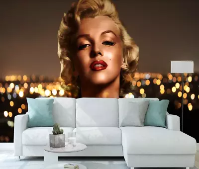 3D Marilyn Monroe ZHUA6189 Wallpaper Wall Murals Removable Self-adhesive Amy • $77.71