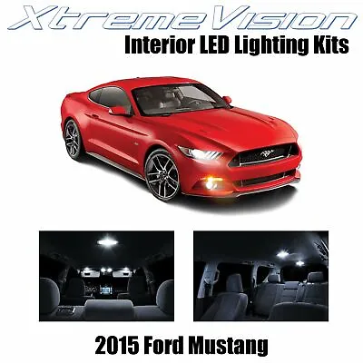 XtremeVision Interior LED For Ford Mustang 2015+ (8 PCS) Pure White • $9.99