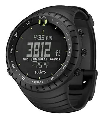 SUUNTO Core All Black SS014279010 Military Men's Outdoor Sports Watch Camp RP404 • $230.57