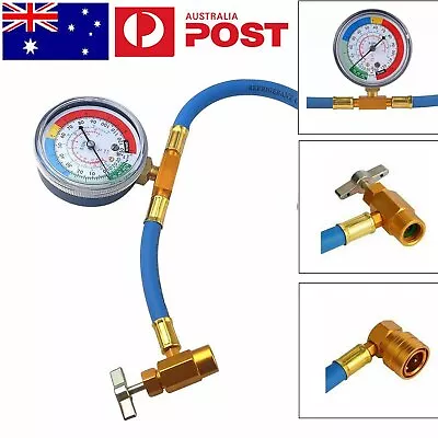 Car Air Conditioning Refrigerant Recharge Measuring Kit Hose Gas Gauge R134A • $12.89