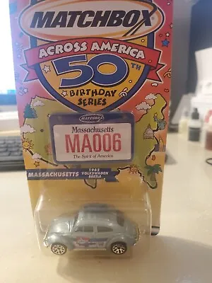 Matchbox Across America 50th Birthday  Series Massachusetts 1962 VW Beetle • $5