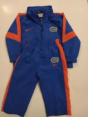 Vintage Florida Gators Nike Track Suit 12M Baby Embroidered Logo Casual Blue • $19.99