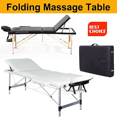 £98.62 • Buy Folding Massage Table Bed Therapy Beauty 2/3 Way Adjustable Couch Salon Portable