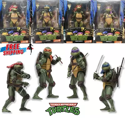 Teenage Mutant Ninja Turtles 1990 Movie Replica Action Figures - NECA TMNT Toys • $23.50