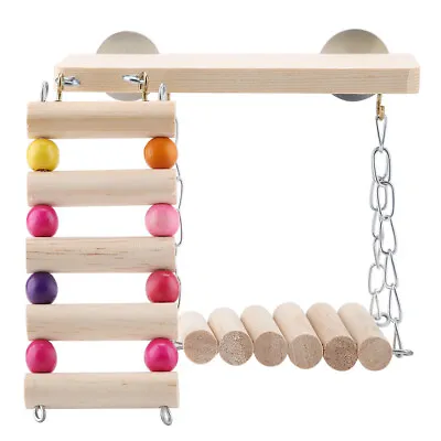 Small Animal Toy Hamster Toy Hanging Ladder Playground Toy Lack Of Exercise • £9.85