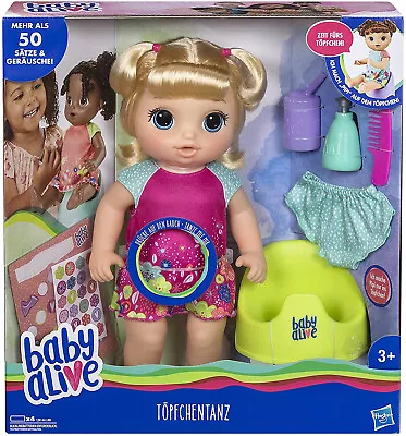 Hasbro Baby Alive Baby Doll Born Potty Dance Functional Doll - Speaks 50 Sets  • £25.99