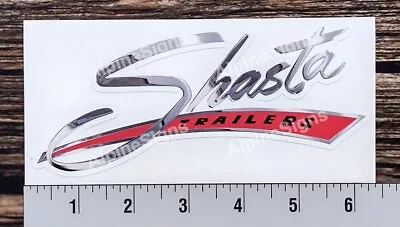 Vintage Shasta Red Camper Trailer RV Sticker Decal  • $8.85