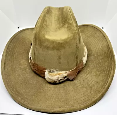 Vintage YA Longhorn Ranch Wear Western Cowboy Mens Hat Size 7 1/4”-7 3/4” Korea • $22.49