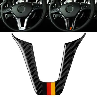 Real Carbon Fiber Steering Wheel Lower U Trim Fits 12-16 W212 C207 E350 E550 #G • $29.50