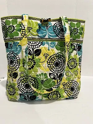 Vera Bradley Retired Lime’s Up 15” X 12” Tote Bag Handbag Purse • $40
