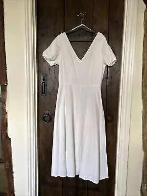 Gap Women’s S/XS Cotton/ Linen Dress White New No Tags Lined • £5