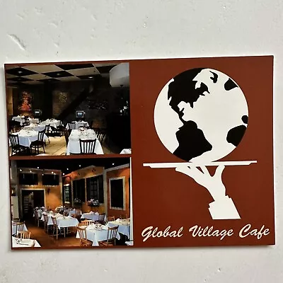 Vtg Global Village Cafe Mountain View CA Postcard • $5