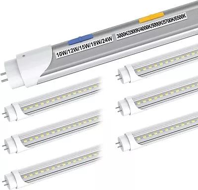 4FT T8 LED Tube Light Bulbs 24W G13 2-Pin  6CCT Dimmable LED Shop Light Fixture • $66.49