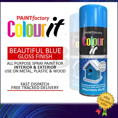 All Purpose Spray Paint Aerosol Matt Gloss Satin Primer Metal Wood Plastic 400ml • £5.98