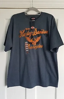 £24.99 • Buy Harley Davidson  T'shirt  With Dealership Backprint ( NOS )