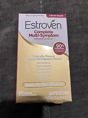 Estroven Complete Multi-Symptom Menopause Relief 60 Caplets NEW Expires 04/2024 • $15.99