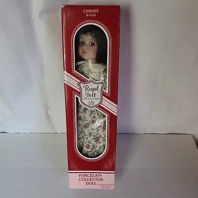 Vintage REGAL DOLL - CHRISSY R-006 - In Original Box Floral Dress Black Hair • $34.24