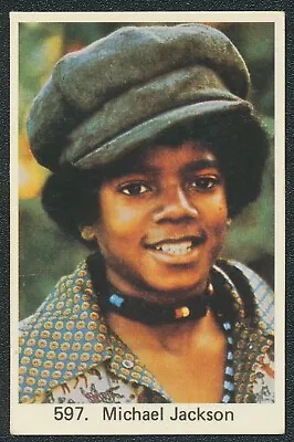 Michael Jackson 1978 Samlarsaker Swedish Music Card #597 Vg/ex • $28