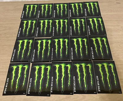 20 *BRAND NEW* Monster Energy Drink Stickers Logo Decal M Claw 3 X4  *BRAND NEW* • $15