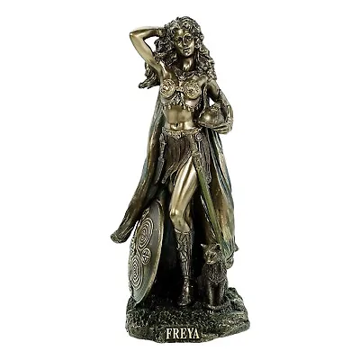 $71.90 • Buy Freya Norse Goddess 0f Love Beauty And Fertility Statue Bronze Finish Figurine