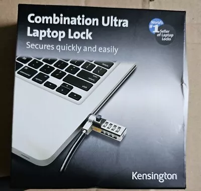 New Sealed Kensington Combination Laptop Lock  K64675EU Ultra Lock  • £8.99