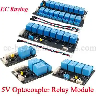 Relay Module 1-16 Channel Expansion 5V Power I2C Optocoupler Isolation XL9535 • $6.61