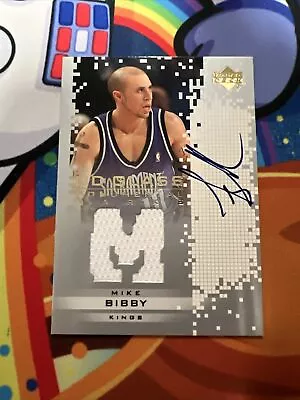 Mike Bibby - 2003/04 Upper Deck UD Glass Monumental Marks Autograph Auto Jersey • $29.99