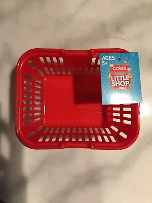 Coles Little Shop 2 Shopping Basket (new) • $15
