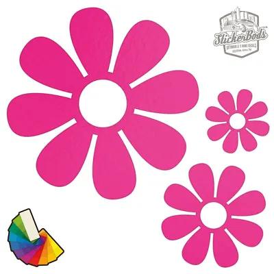 20 Daisy Flower Car & Wall Stickers / Decals | Choose From 30 Colours S6 • £4.50