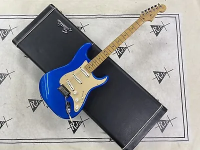 2004 Fender USA 50th Anniversary Stratocaster Electric Guitar Chrome Blue • $1225