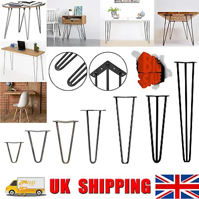 £26.30 • Buy Hairpin Metal Coffee Table Legs Set Of 4 DIY Furniture Pin Legs For Side Table 
