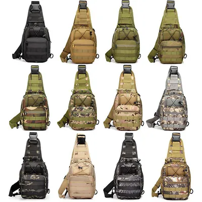 Tactical Chest Bag Backpack Men's Waist Crossbody Sling Messenger Shoulder Pack • $22.55