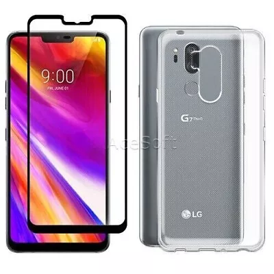 2in1 Tempered Glass Screen Protector Case For Verizon LG G7 ThinQ LMG710VM Phone • $25.42