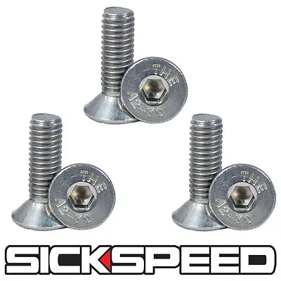 Silver Steering Wheel Screw 6pc Bolt Kit For Nardi/personal/sparco/omp/momo A5 • $7.88