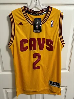 NWT Adidas Cavs Jersey 2 Irving Gold/Red NBA-Medium-Length +2  Swingman • $35