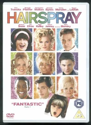 HAIRSPRAY John Travolta Michelle Pfeiffer Christopher Walken DVD 2007 • £0.99