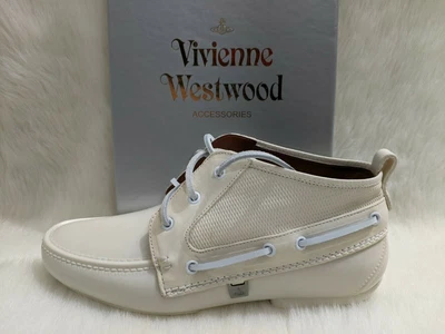 £215.38 • Buy VIVIENNE WESTWOOD Plastic Chukka Deck Shoes Ankle Moccasin Boots LUXURY