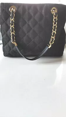 Michael Kors Susannah Medium Quilted North South Tote Bag In Dark Denim Pre-owne • $75