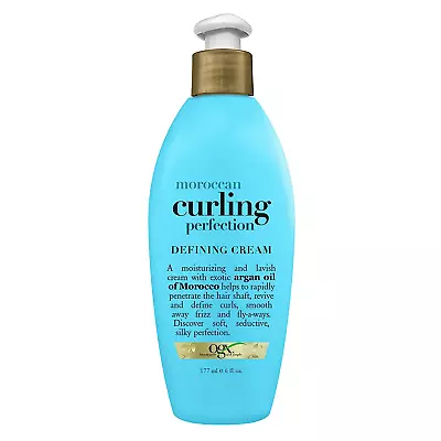 OGX Argan Oil Of Morocco Curling Perfection Curl-Defining Cream Hair-Smoothing  • $13.82