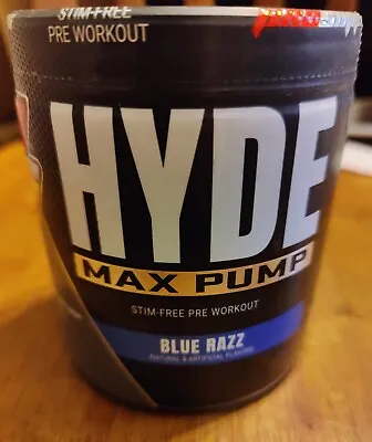 ProSupps HYDE MAX PUMP Stim-Free Pre-Workout Energy 25 Servings Blue Razz.Nitric • $32.95