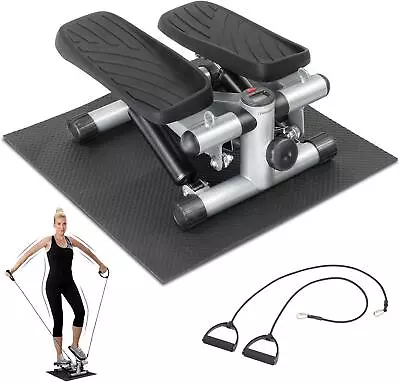 Mini Stepper With Resistance Bands 330LB Weight Capacity Exercise Machine • $49.90